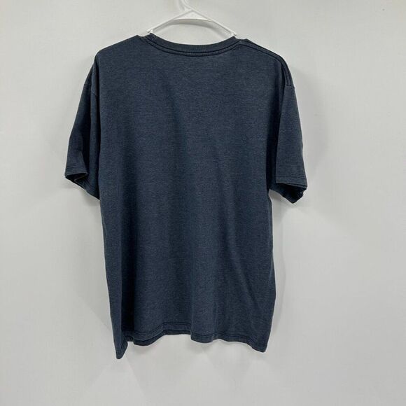 Vans "Off The Wall" Mountain Sky Heather Blue Skateboard Graphic Tee Size Large - Picture 2 of 5